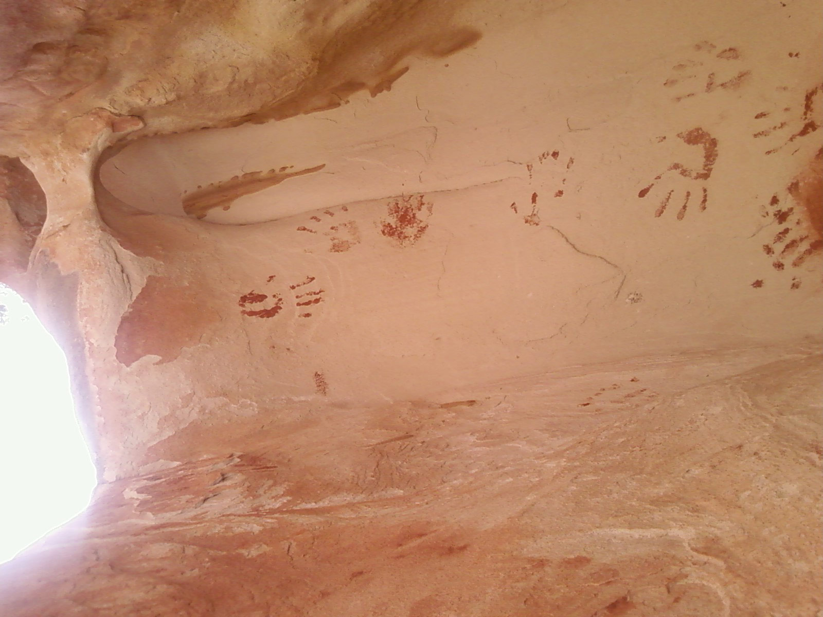 Anasazi handprints, Zion National Park, Utah